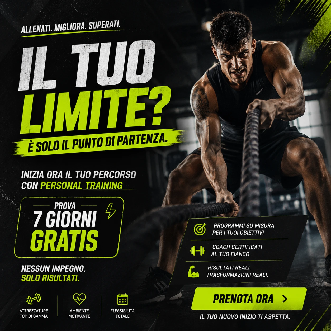 Grafica creata con Social Easy — palestra
