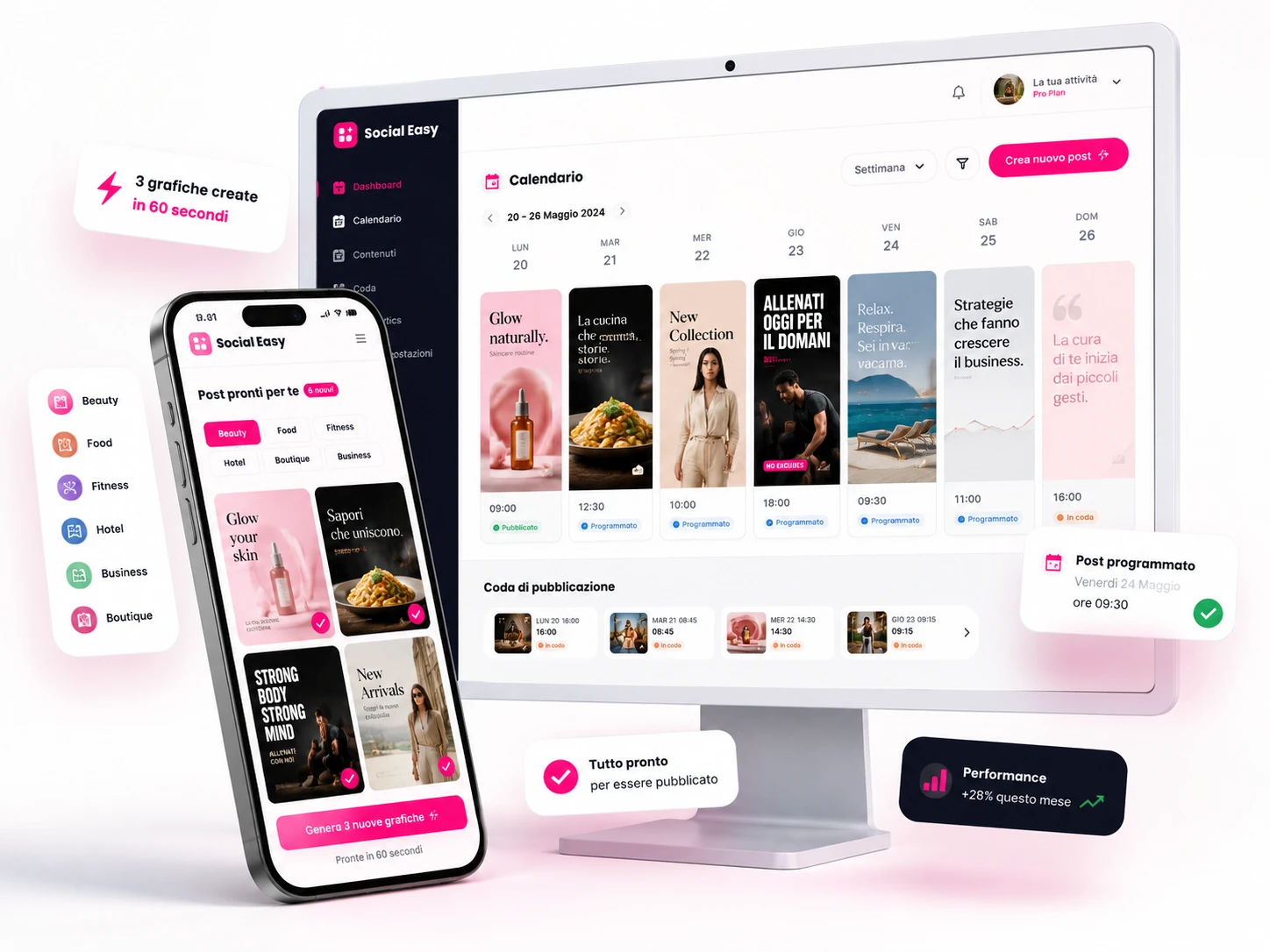 Social Easy in azione